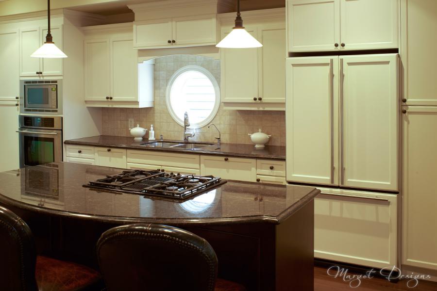 Newly redecorated kitchen.