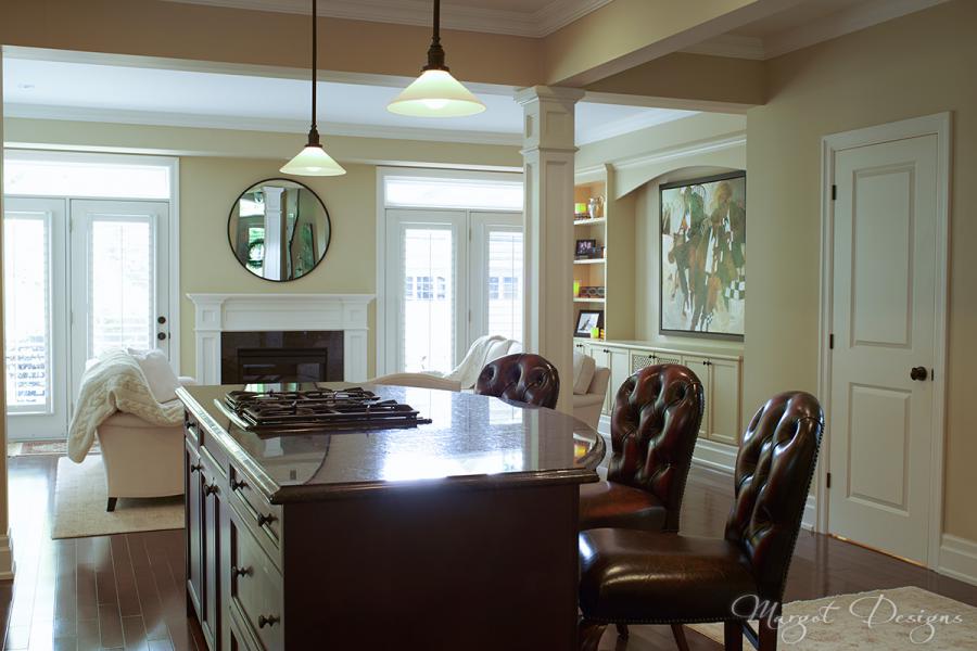 Newly redecorated kitchen.