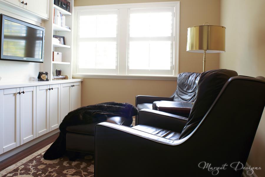Newly redecorated sitting room.