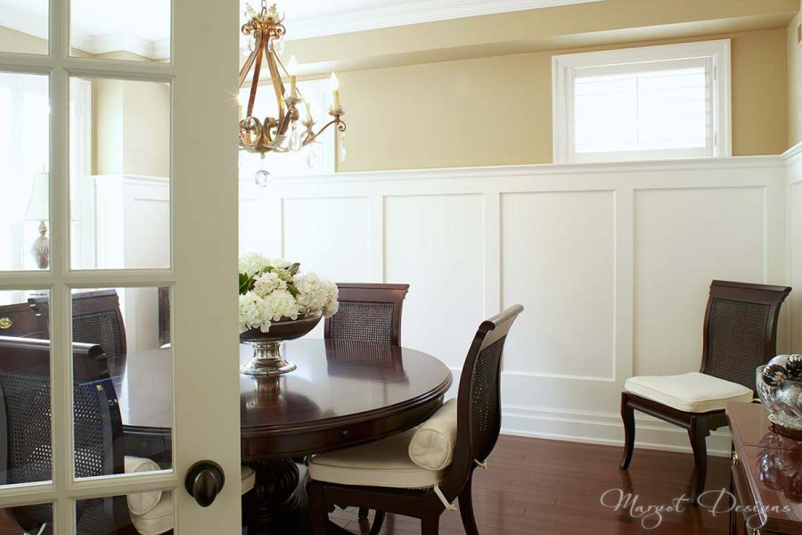Newly redecorated dining room.